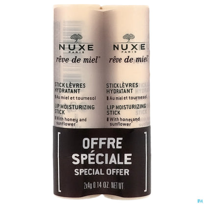 Rêve de Miel Stick Lèvres Hydratant Duo 2x4g