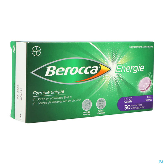Energy Effervescent Tablets Blackcurrant Box of 30