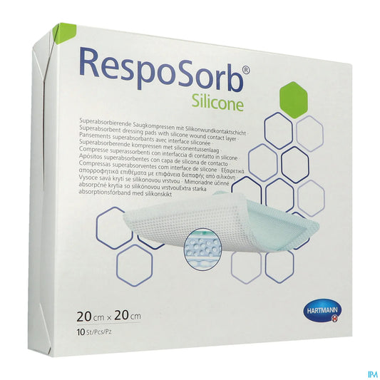 RespoSorb Silicone 20 x 20 cm boîte de 10