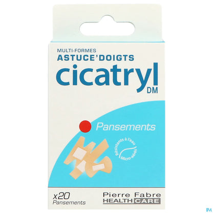 Cicatryl Pansements Multi-Formes Astuce Doigts X20