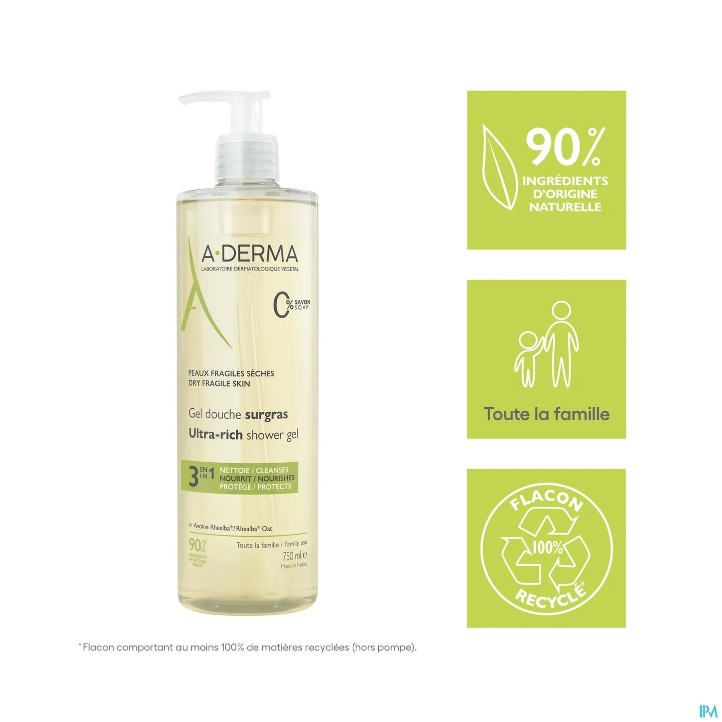 Gel Douche Surgras 750 ml