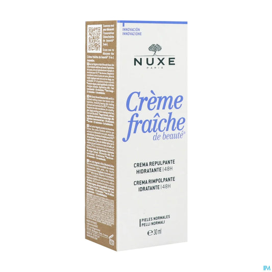 Crème Fraîche de Beauté Crème Repulpante Hydratante 48H 30ml Peaux Normales