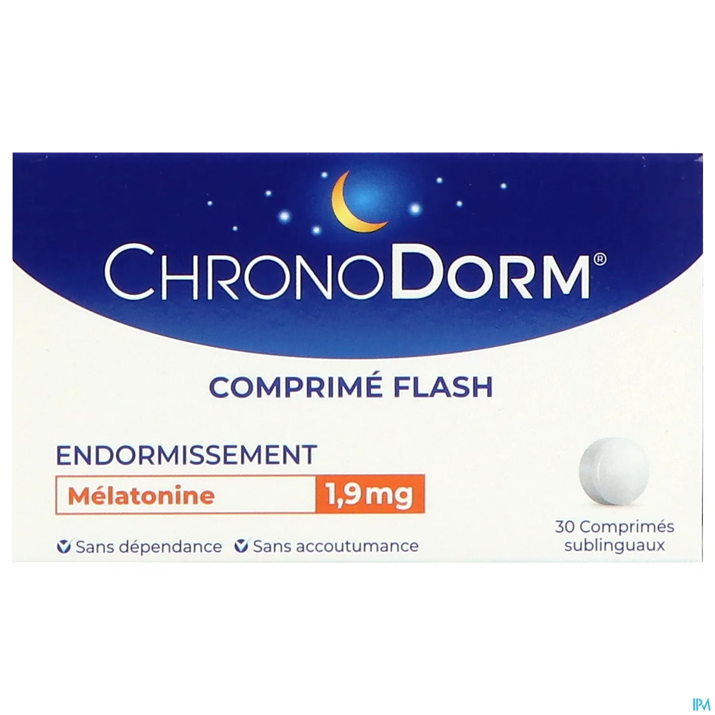 Iprad Sante ChronoDorm Mélatonine 1,9mg 30 Comprimés