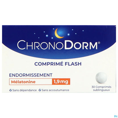 Iprad Sante ChronoDorm Mélatonine 1,9mg 30 Comprimés