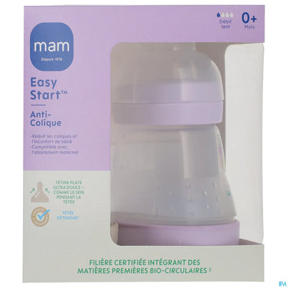 Set of 2 Easy Start Anti-Colic Baby Bottles 160 ml Lilac Sand