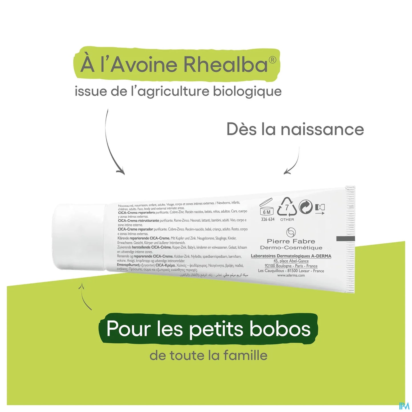 Dermalibour+ CICA Crème Réparatrice Assainissante 50ml