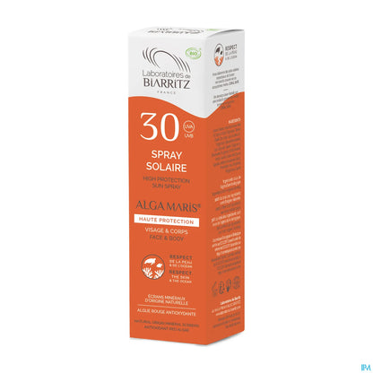 Alga Maris Spray Solaire SPF30 Visage Corps 100ml