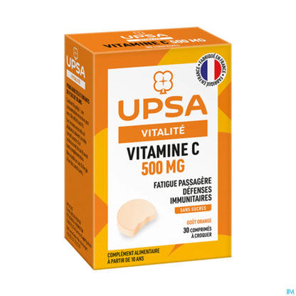 Vitalité Vitamine C 500mg Comprimés à Croquer 30 Unités