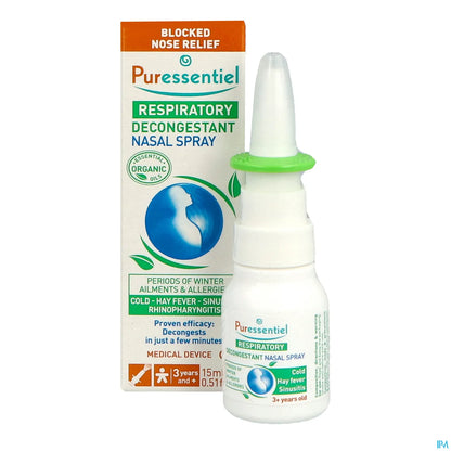 Respiratoire Spray Nasal Décongestionnant Bio 15 ml