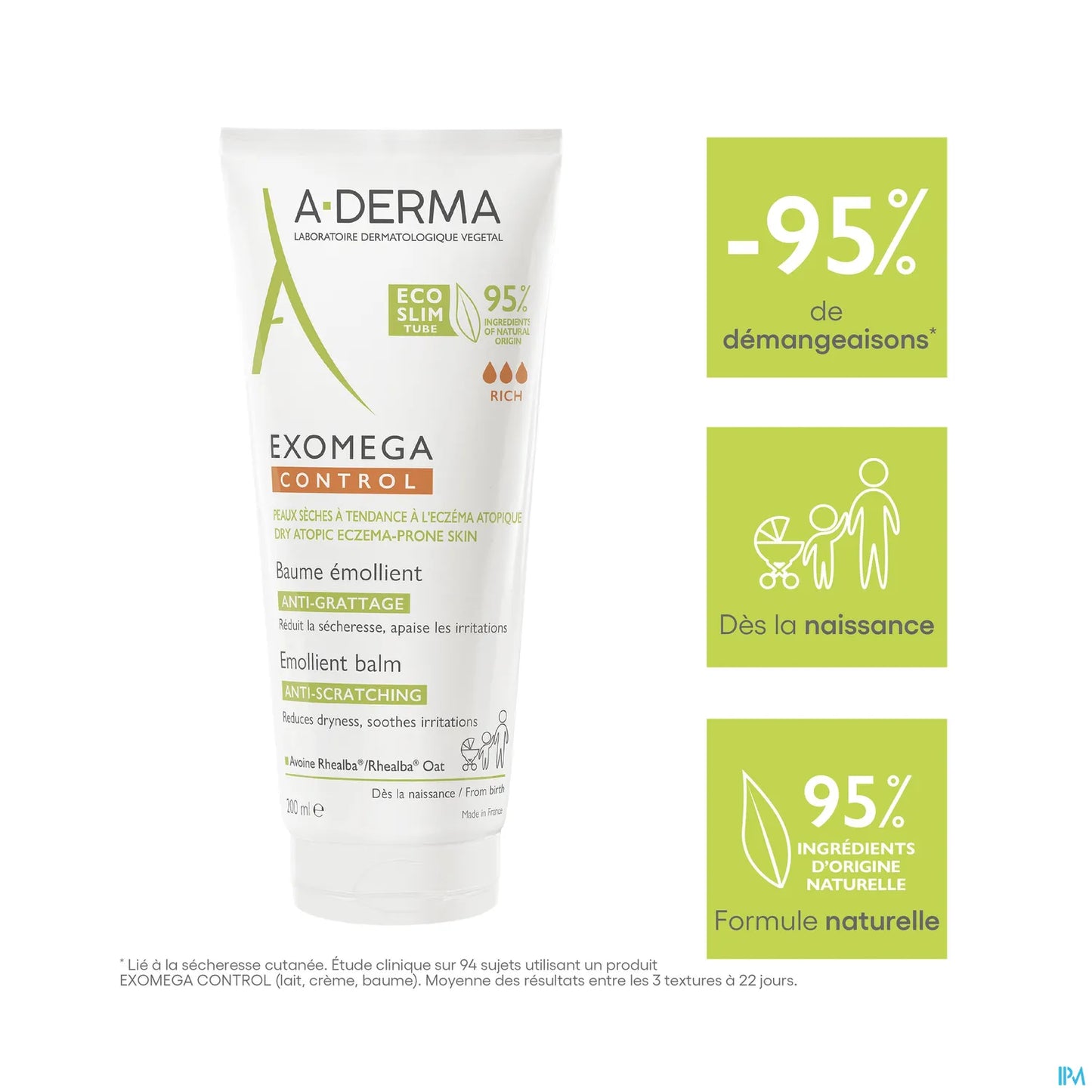 Balsamo emolliente Exomega Control 200 ml