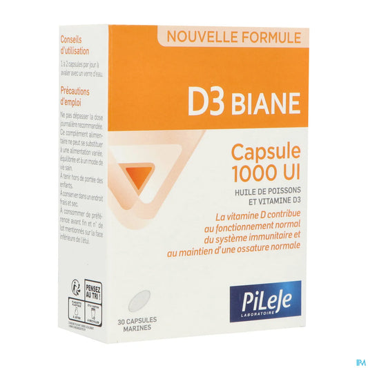 D3 Biane 30 Capsules 1000UI