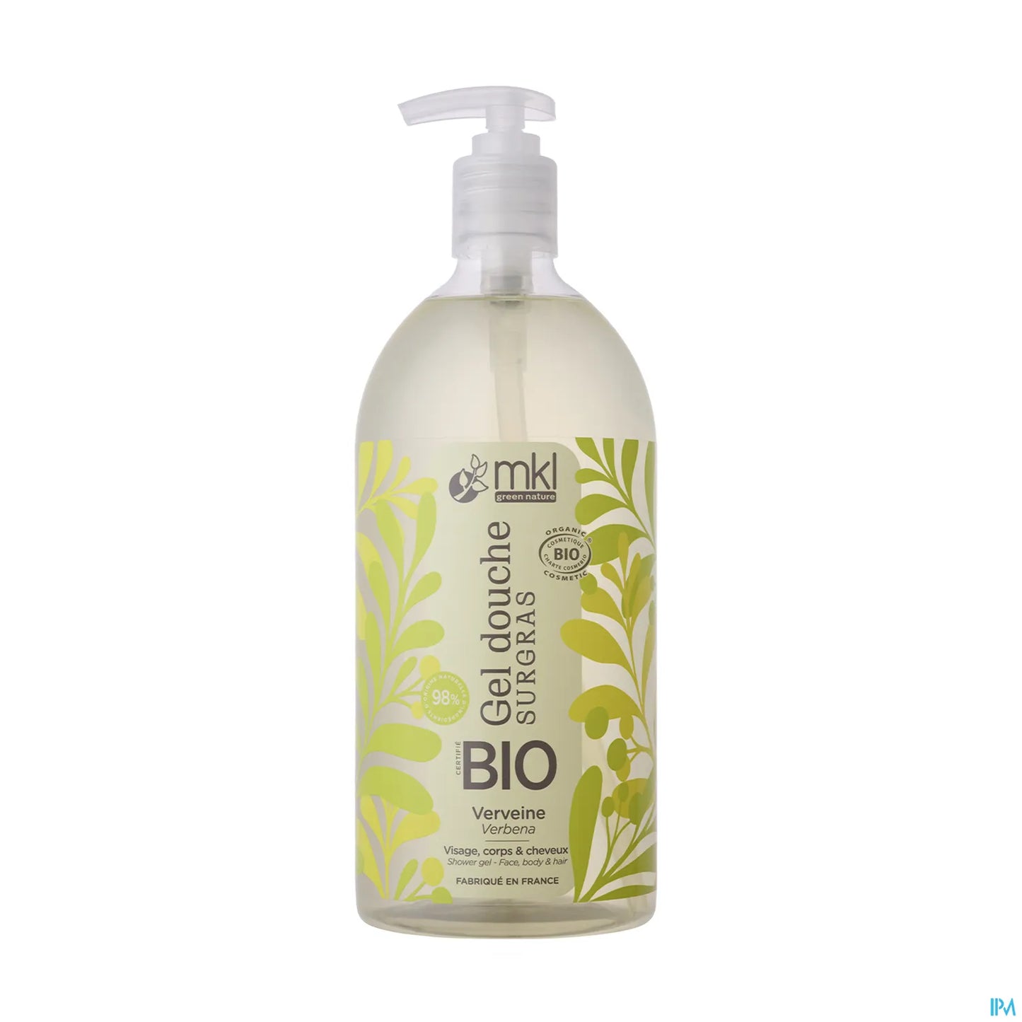 Green Nature Gel Douche Surgras Verveine Bio 1000 ml