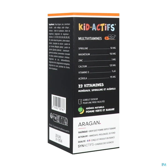 Synactifs Kid Actifs Sirop Multivitamines 125ml