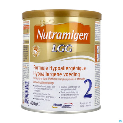 2 LGG Hypoallergénique Dès 6 Mois Lait en Poudre 400G