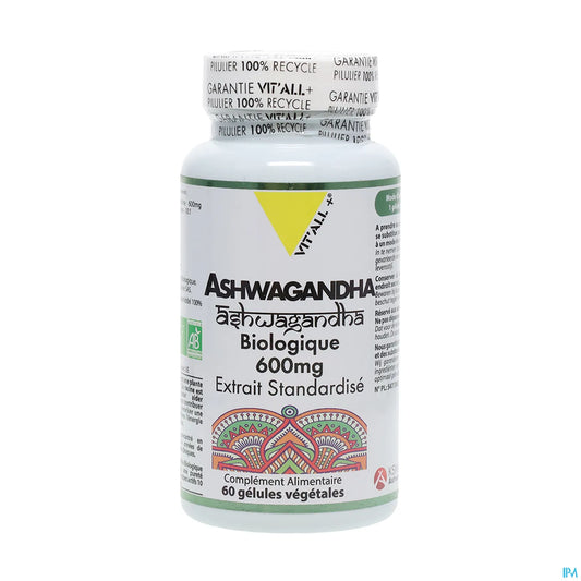 Organic Ashwagandha 600mg 60 Capsules