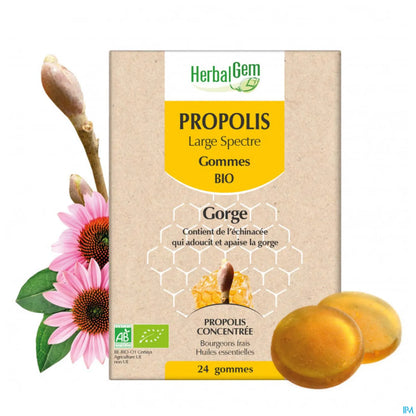 Caramelle gommose biologiche ad ampio spettro alla propoli 24 caramelle gommose
