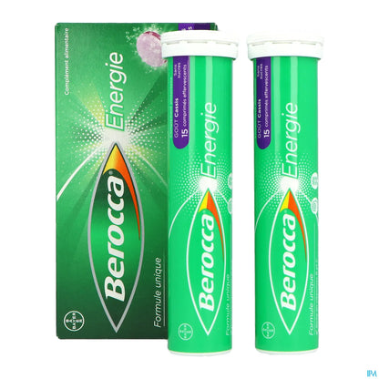 Compresse effervescenti energetiche al ribes nero, confezione da 30