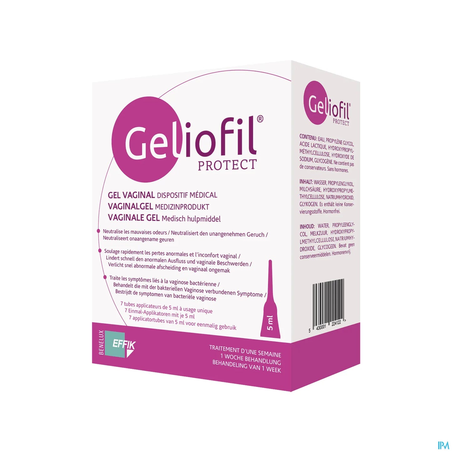 Effik Geliofil Protect Gel vaginale 7x5ml