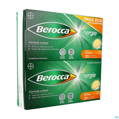 Energie Sans Sucre Orange 60 Comprimes Effervescents