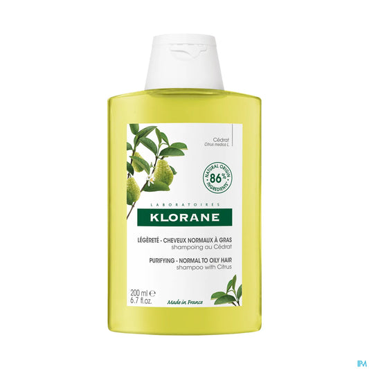 Shampoing Légèreté Assainissant 200ml Cedrat Cheveux Normaux