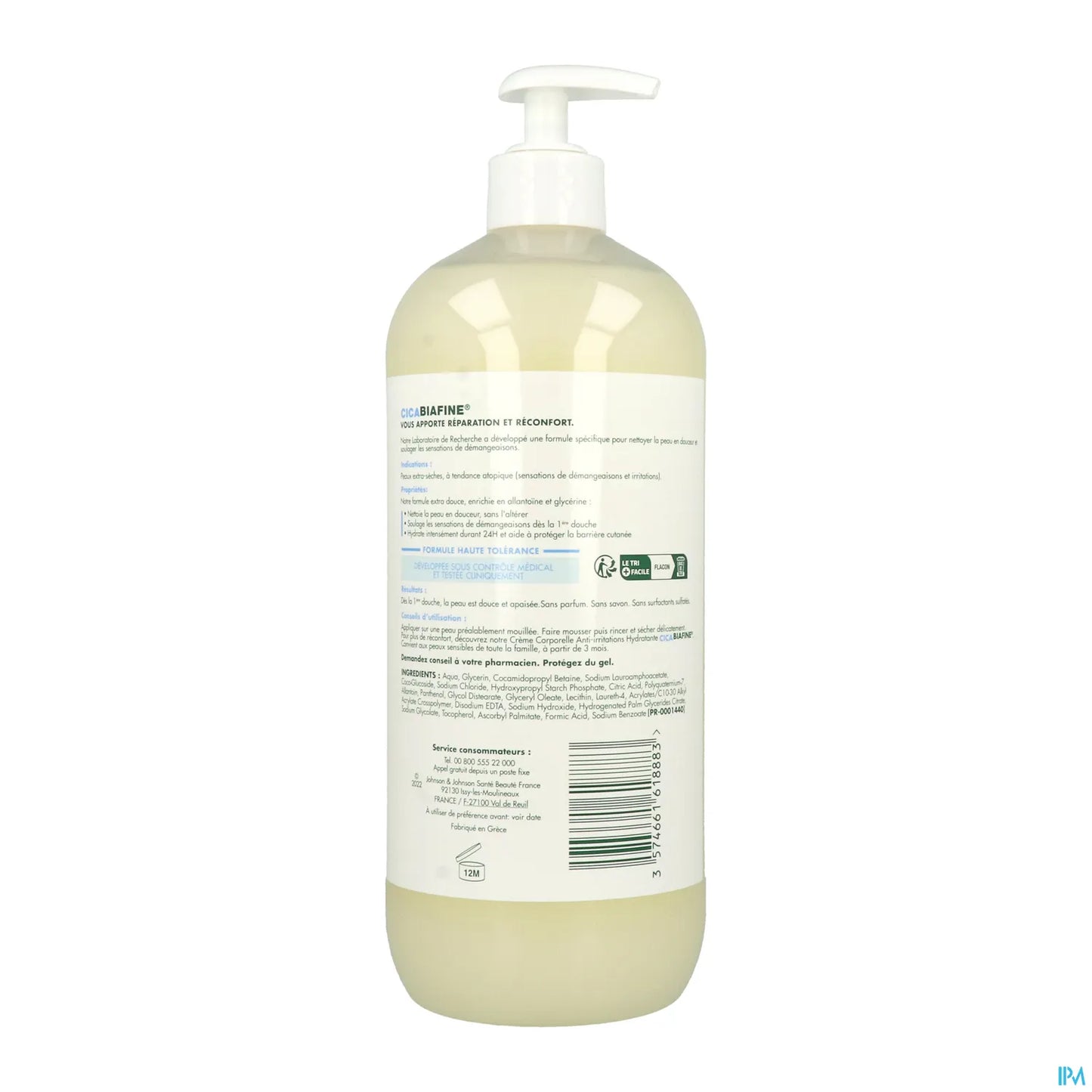 Cicabiafine Soothing Anti-Irritation Shower Cream 1 Liter