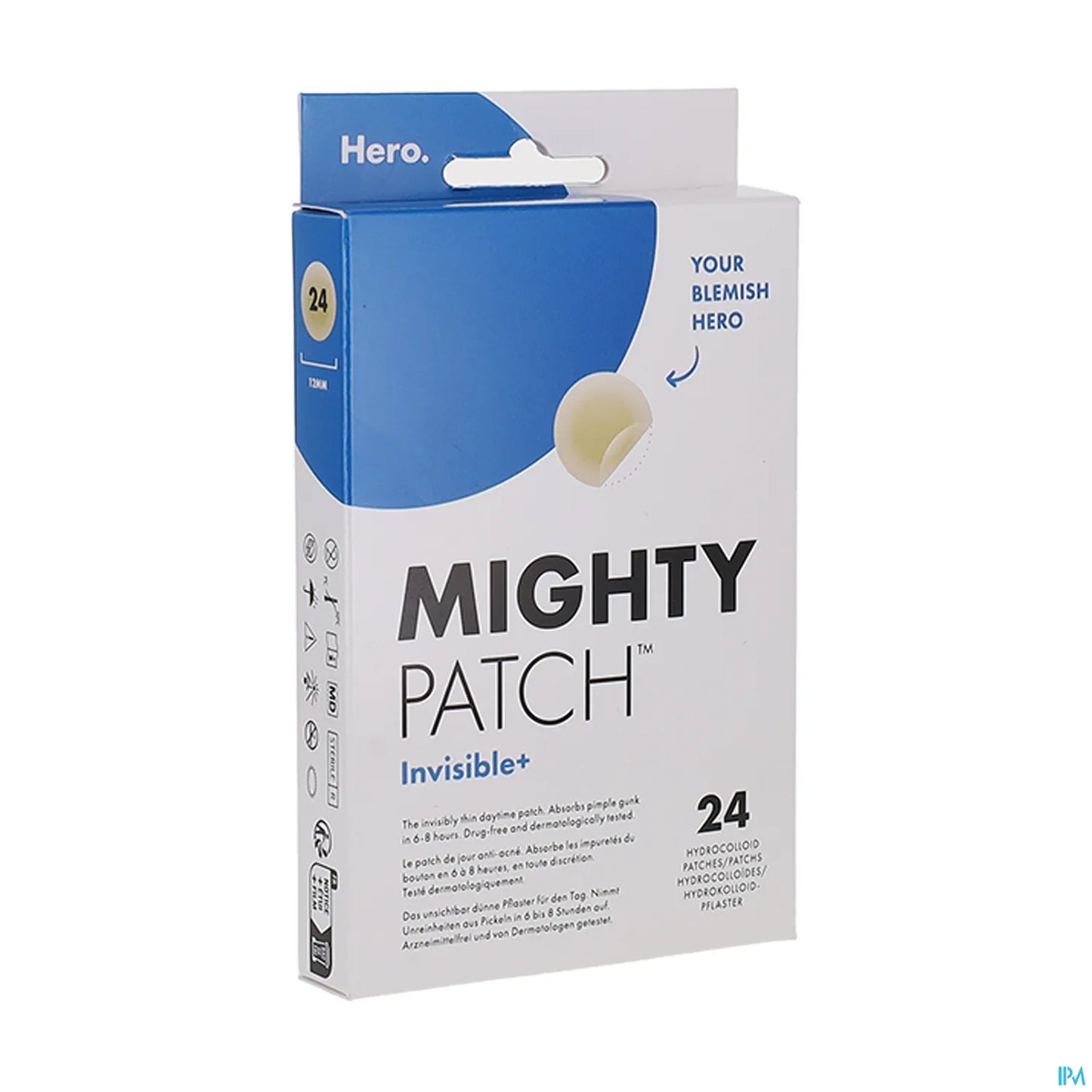 Mighty Patch Invisible+ Day 24 Anti-Acne Hydrocolloid Patches