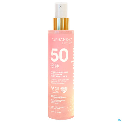 Huile Solaire SPF50 Scintillante Rose 125ml