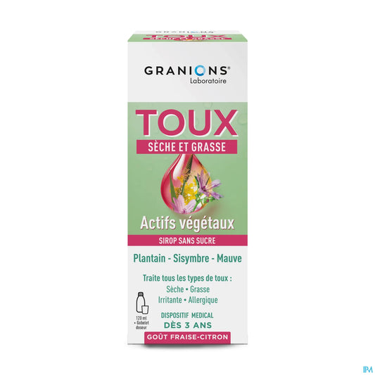 Toux Sèche Et Grasse Sirop Sans Sucre 120ml