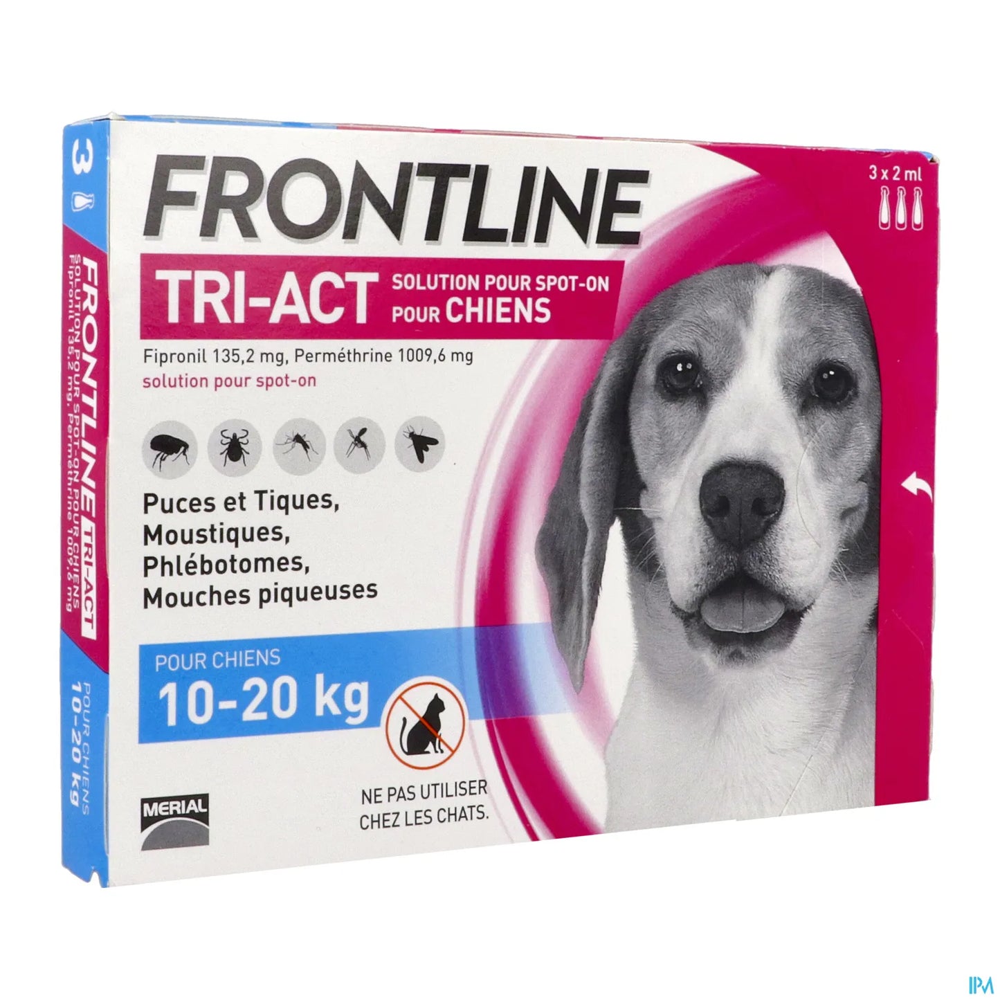 Tri Act Dog 10 to 20 kg - 3 Pipettes