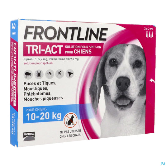 Tri Act Dog 10 to 20 kg - 3 Pipettes