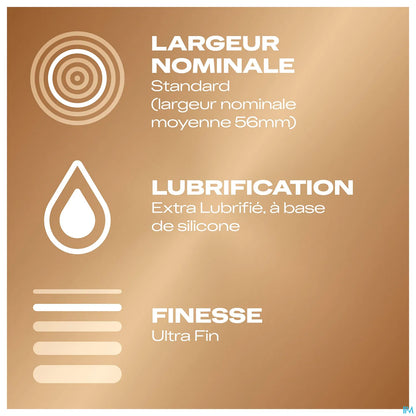 Préservatifs Nude Extra Lubrifiés 8 Unités