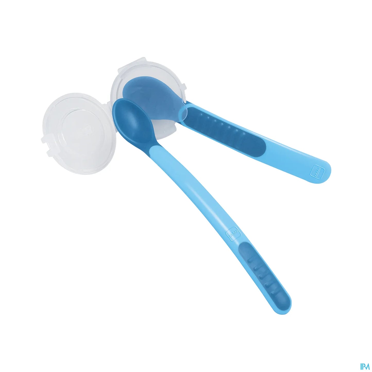 Cuillère Thermo-Sensible Verte et Housse x2