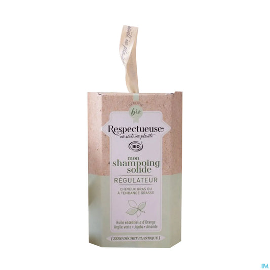 Shampoing Solide Régulateur Bio Cheveux Gras 75g