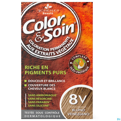 3 Chênes Color & Soin Teinture Permanente 8V Blond Vénézien