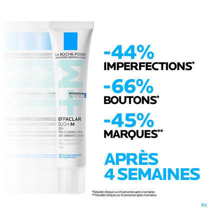 Effaclar Duo+M Crème Visage Anti-Imperfections 40ml