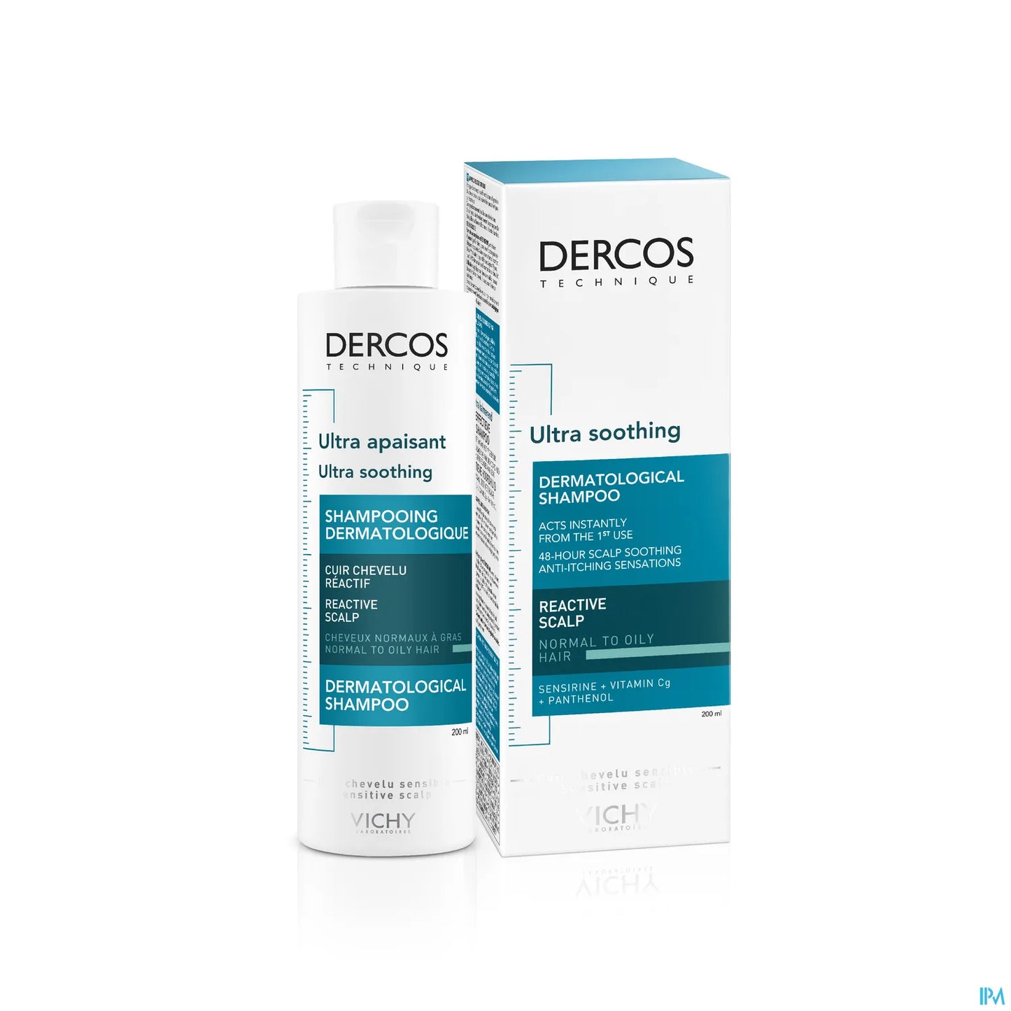 Dercos Ultra Soothing Shampoo Cheveux Normaux à Gras 200 ml