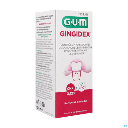 GUM Gingidex Bain de Bouche 0,12 % 300 mL