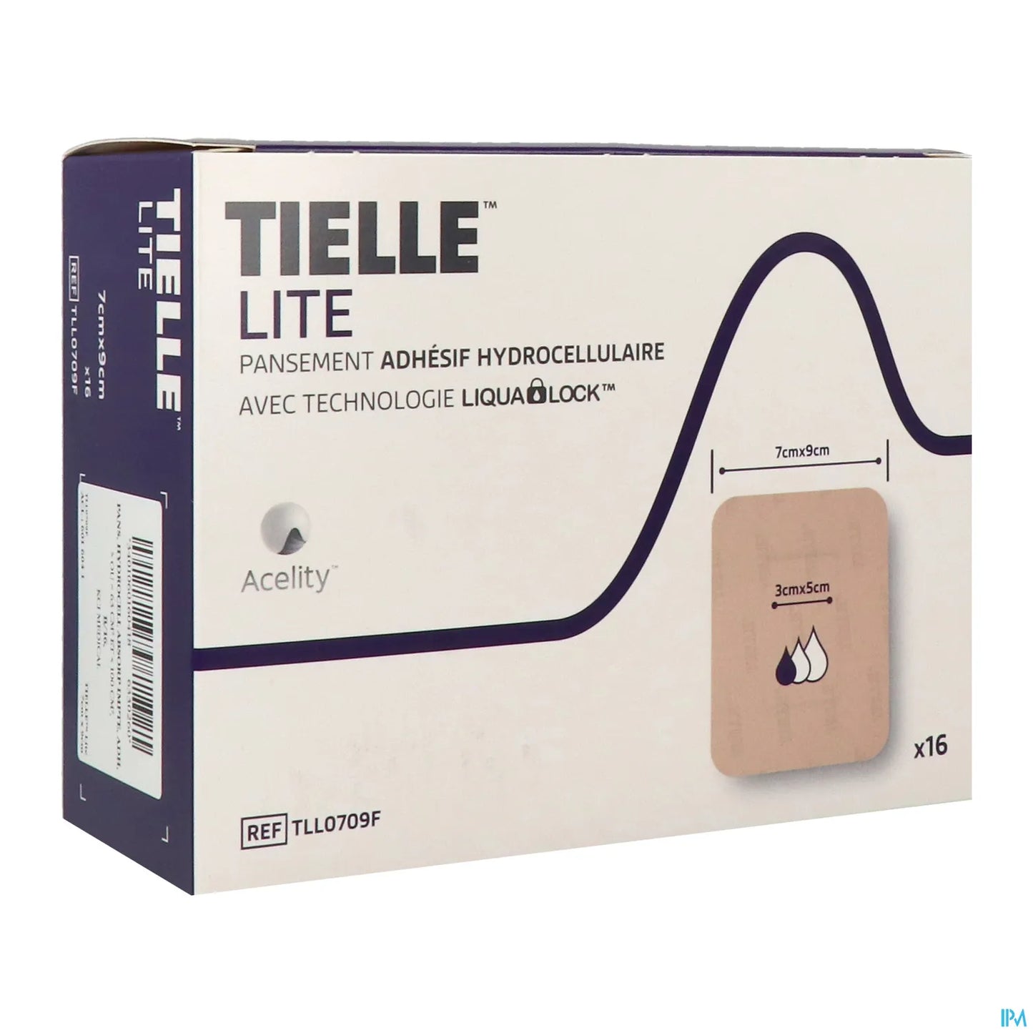 Pansement Adhésif Pour Plaies 7 cm x 9 cm Boîte de 16