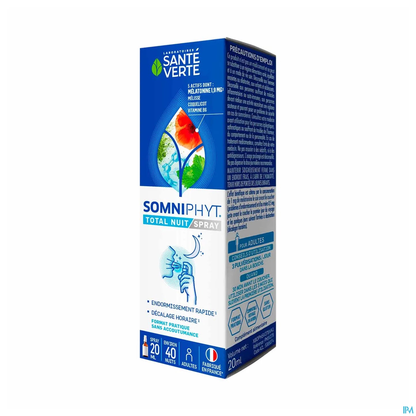 Somniphyt Spray Buccal Mélatonine 1.9mg 20ml