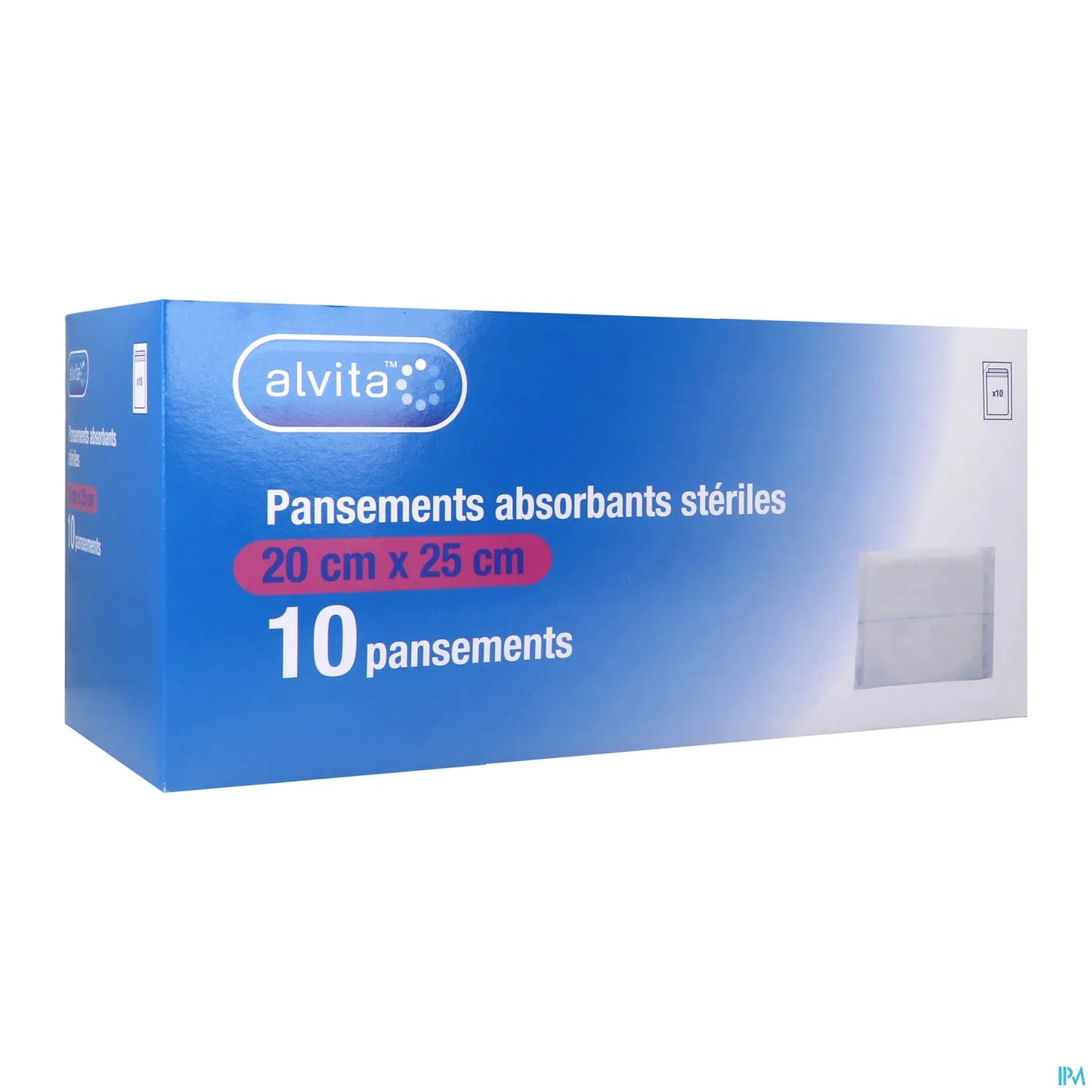 Non-Adhesive Absorbent Dressing 20x25 cm 10 units.