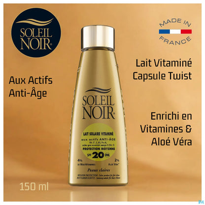 Lait Solaire Vitamine Ip 20 Protection Moyenne 150ml
