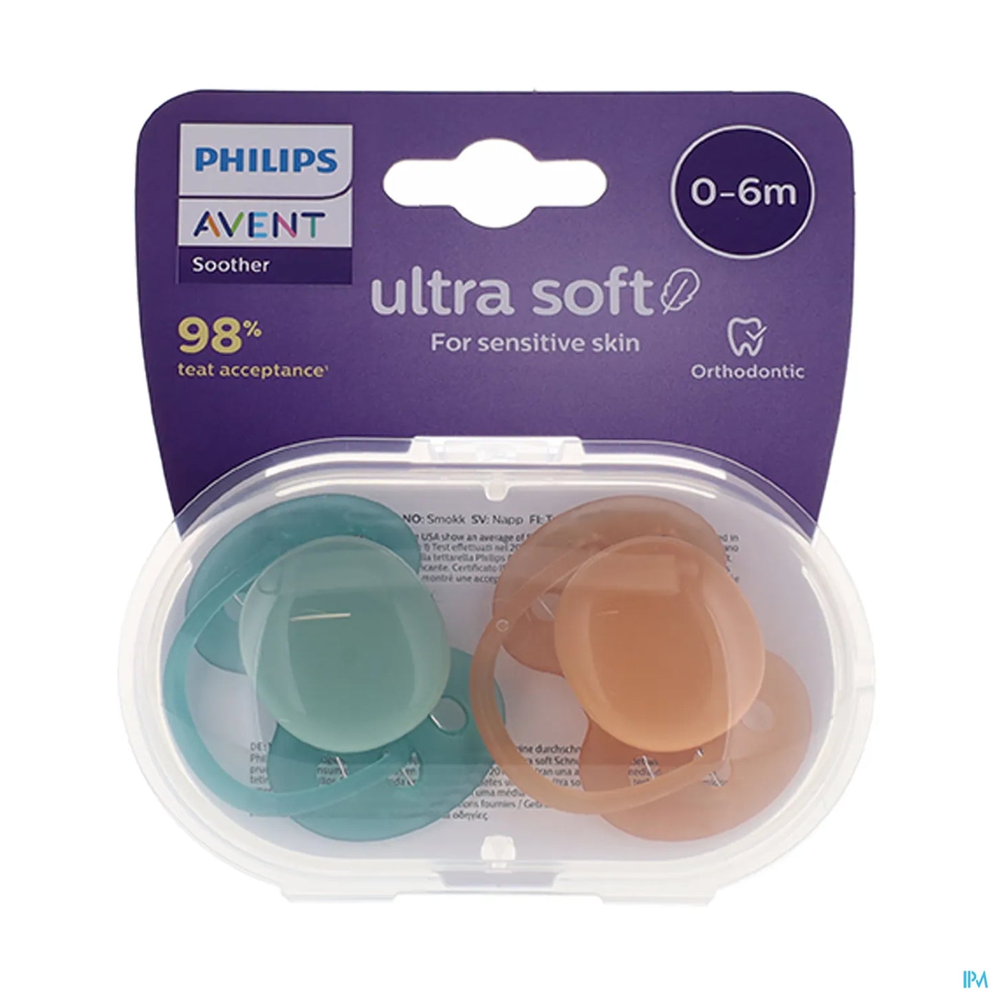 Philips Avent Sucette Ultra Soft Silicone Neutre 0-6 Mois
