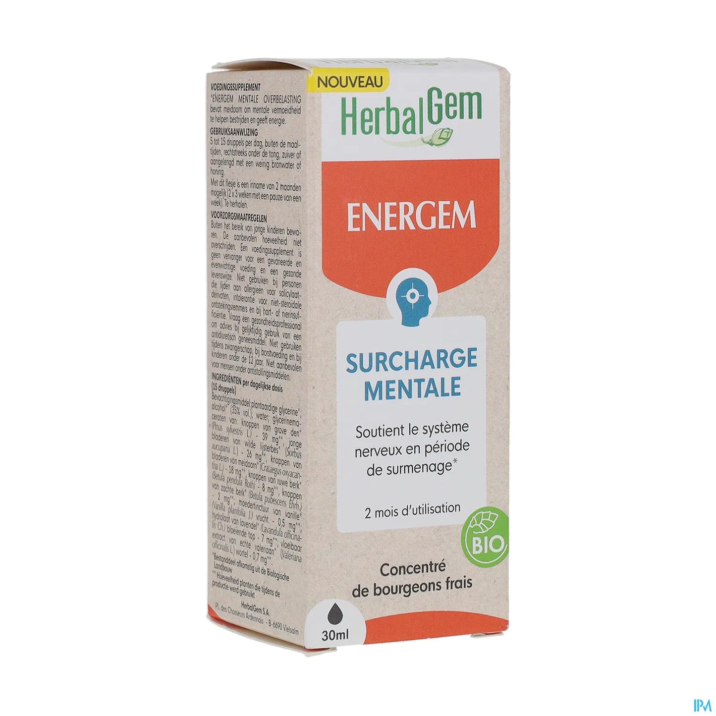 Energem Surcharge Mentale 30 mL