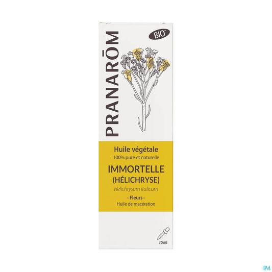 Organic Vegetable Oil Immortelle Helichrysum Italiana 30ml