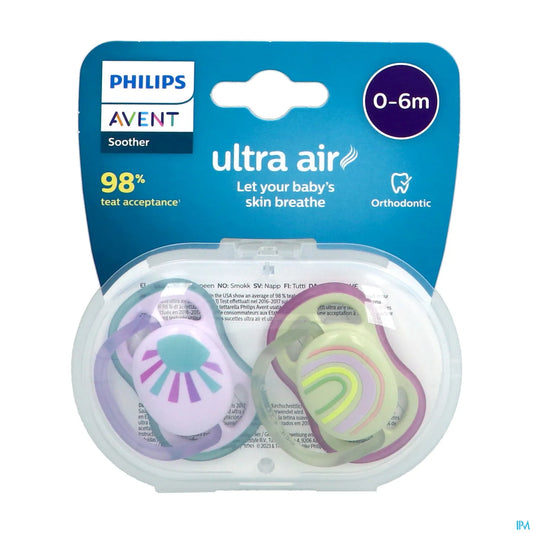Philips Avent Sucettes Ultra Air 0-6M Mixte