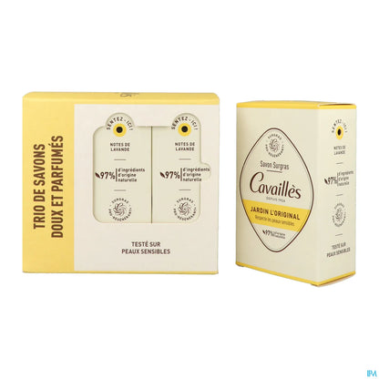 Cavaillès Savon Surgras Jardin l'Original 3 x 200 g