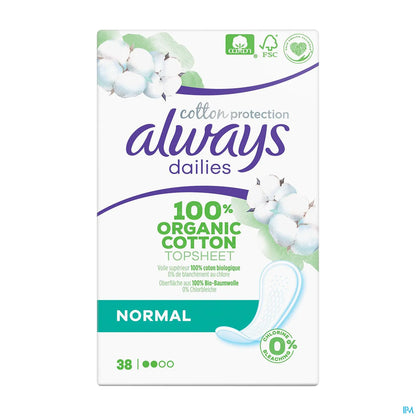 Salvaslip Dailies Cotton Protection Normal 38