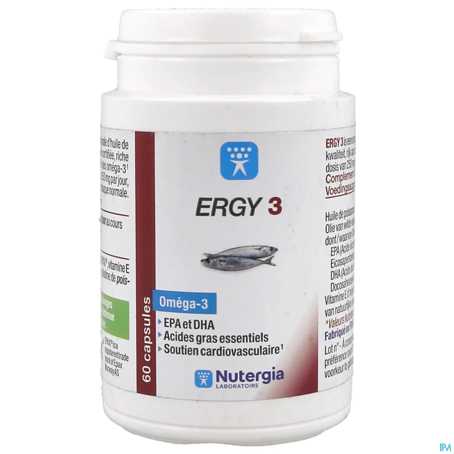 Ergy 3 Oméga 3 60 Capsules