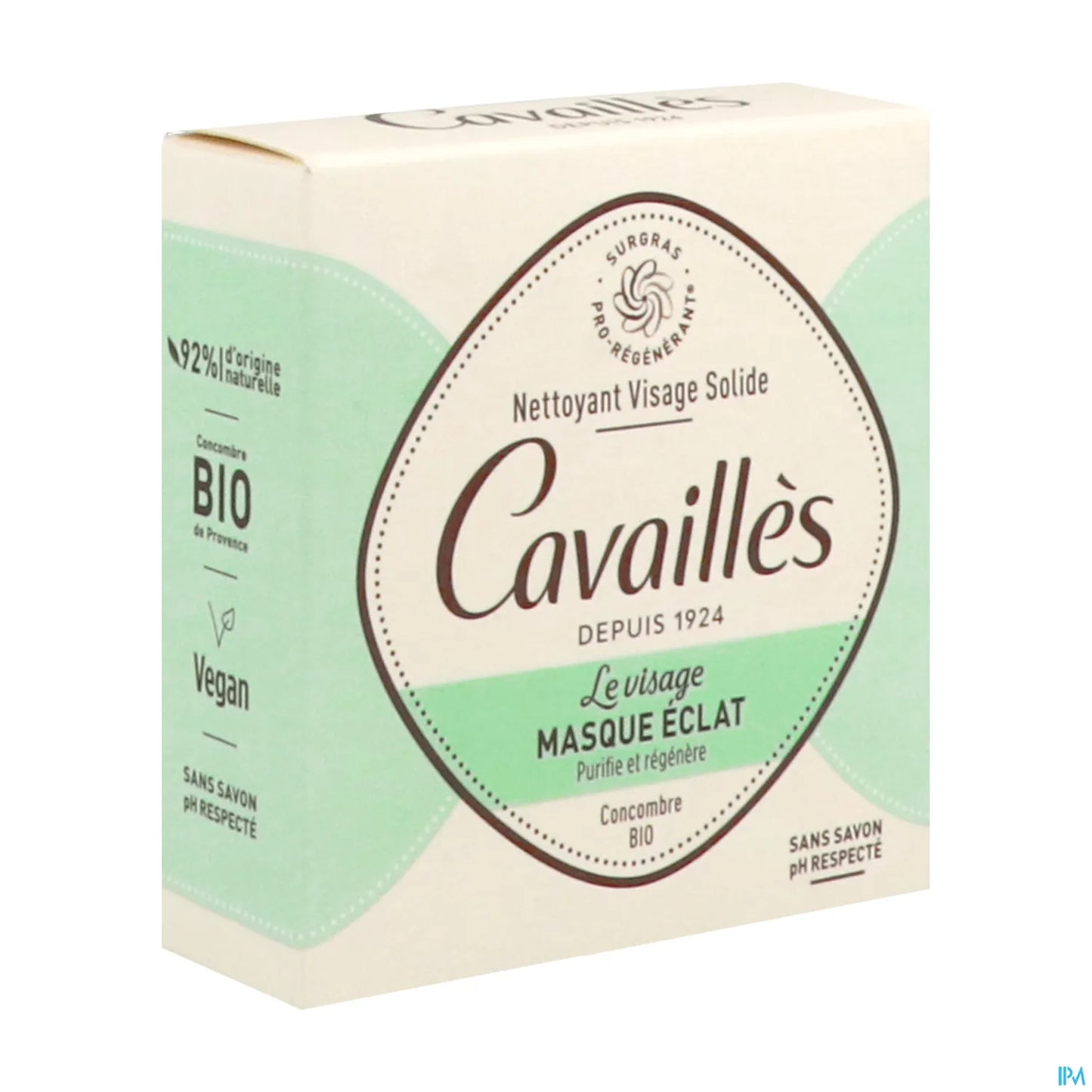 Rogé Cavaillès Nettoyant Visage Solide Masque Éclat 70 g
