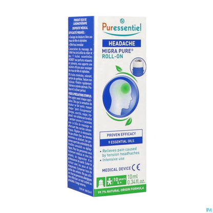 Roller Maux de Tête Aux 9 Huiles Essentielles 10ml